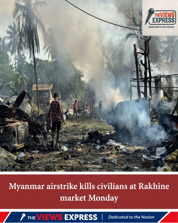 Myanmar Military Airstrike Kills 50 Near Busy Rakhine Market Area