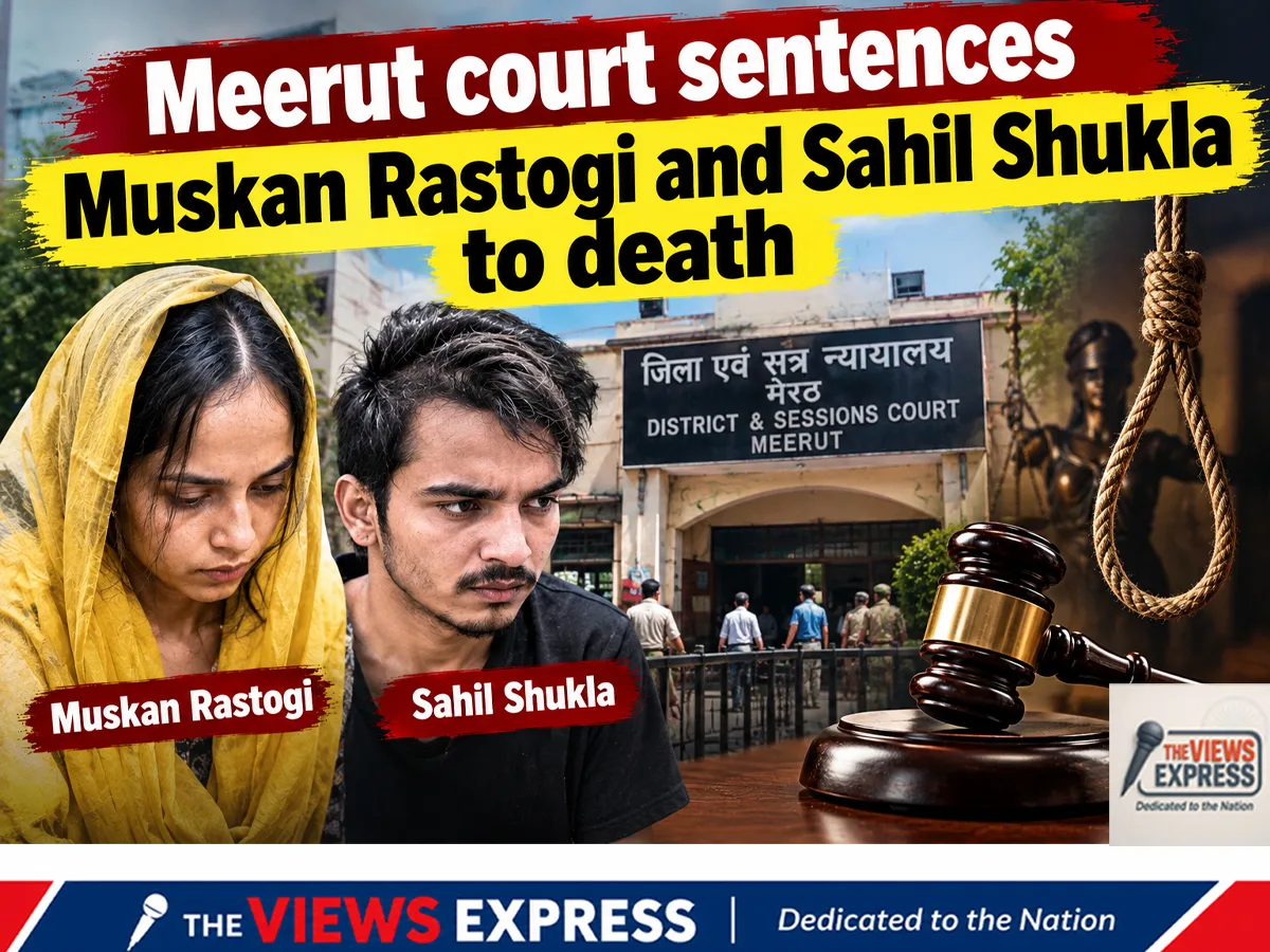 Meerut Blue Drum Murder Case: Muskan, Sahil Sentenced to Death
