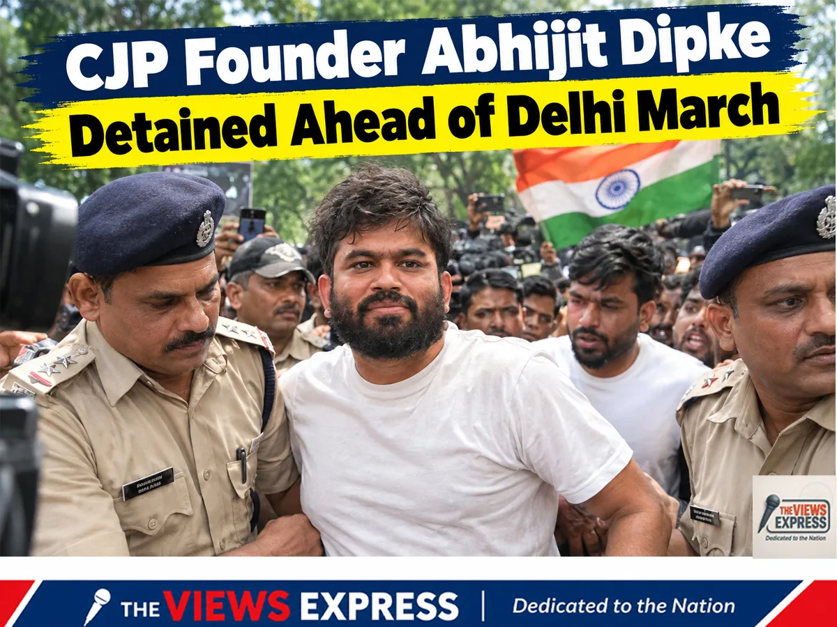 CJP Founder Abhijit Dipke Detained Ahead of Delhi’s ‘Lehra Do Tiranga’ March