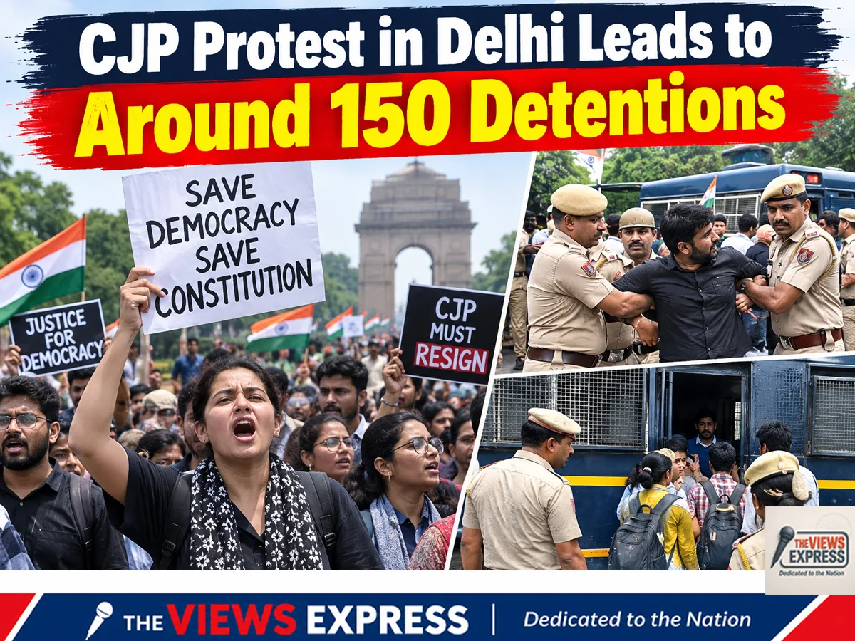 CJP Protest: 150 Detained in Delhi as Imran Khan Citizenship Row Sparks Controversy