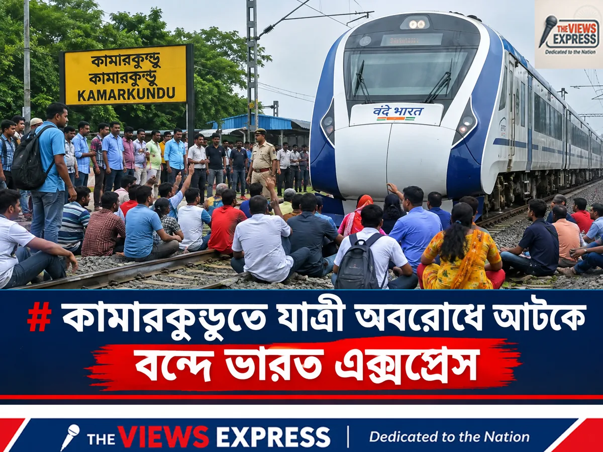 ১৬ ঘণ্টা দেরি বিবেক এক্সপ্রেসে, কামারকুণ্ডতে অবরোধে আটকে বন্দে ভারত