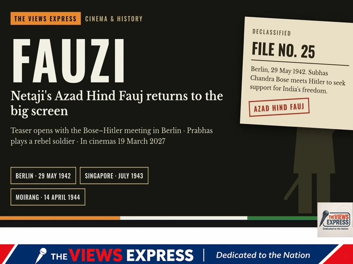 Prabhas’ Fauzi Teaser Unites Netaji, Hitler and Freedom Struggle Drama