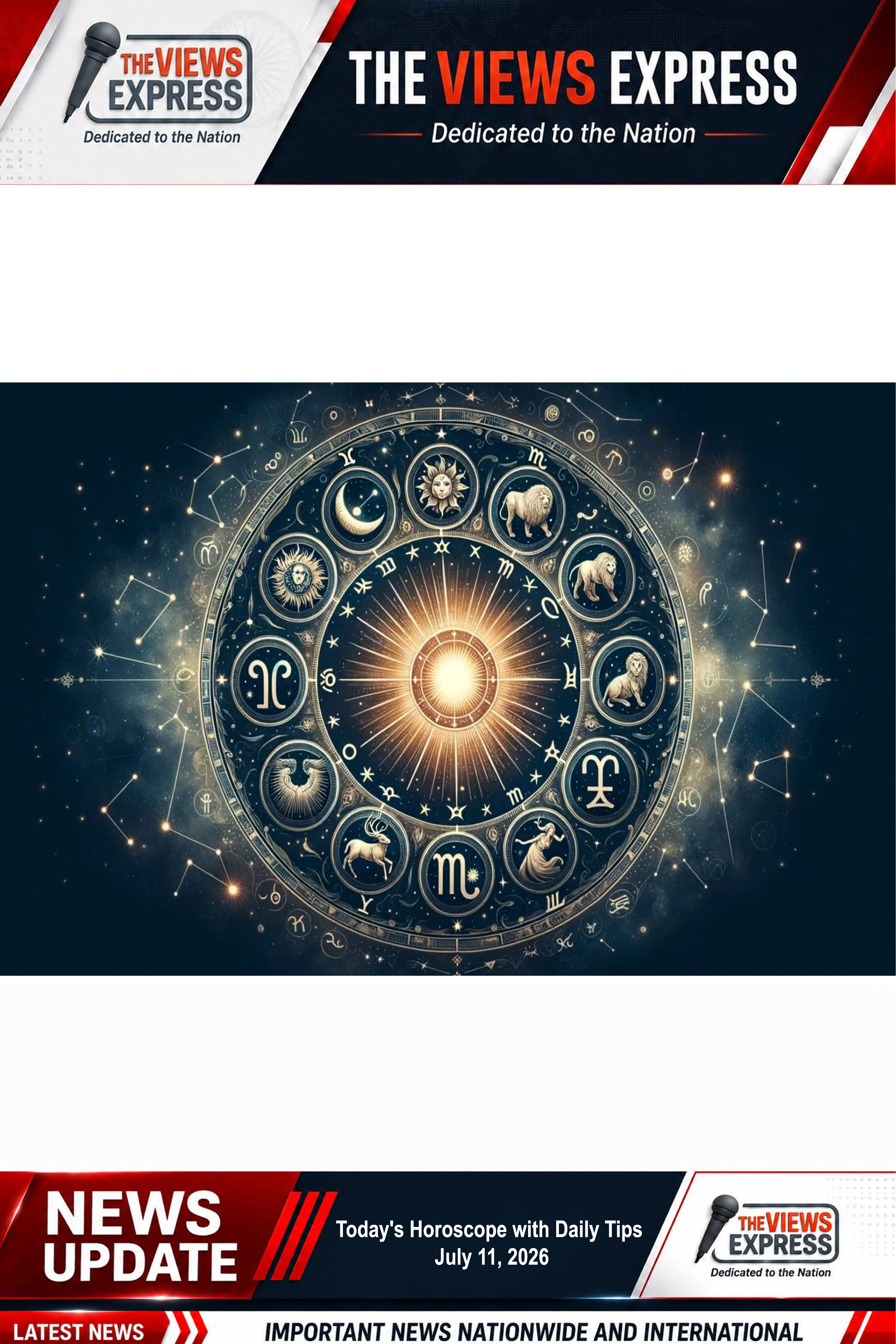 Today's Horoscope with Daily Tips : July 11, 2026