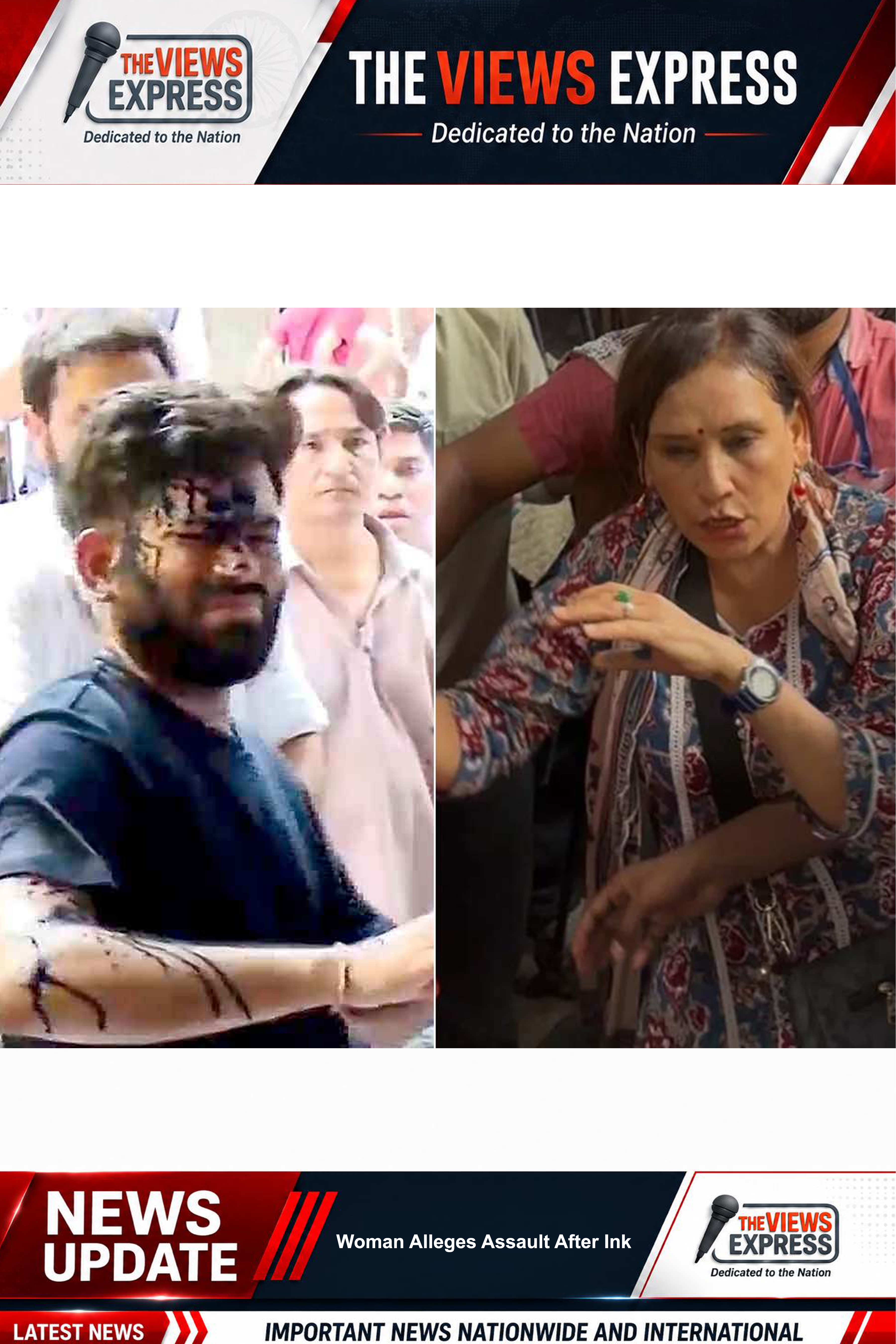 Woman Alleges Assault After Throwing Ink At Protest Leader During Demonstration