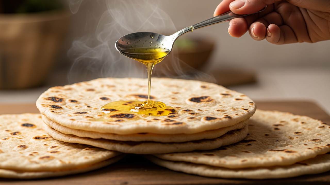 Adding Ghee To Rotis May Support Better Blood Sugar Control Naturally Daily
