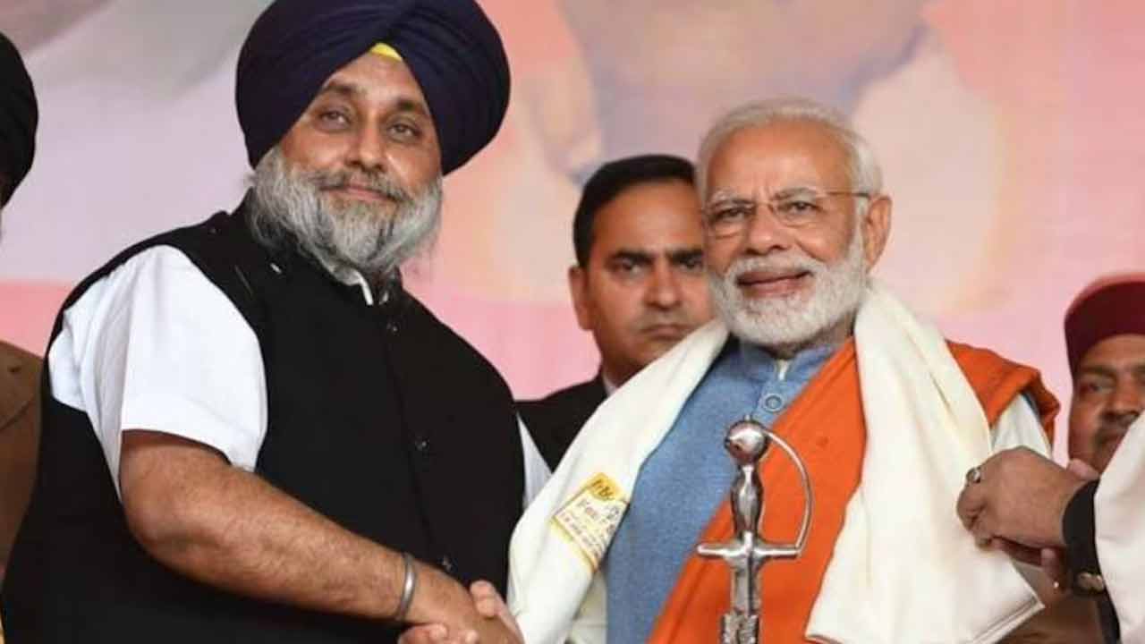 Modi-Sukhbir Badal Meeting Sparks Speculation Over Shiromani Akali Dal Alliance