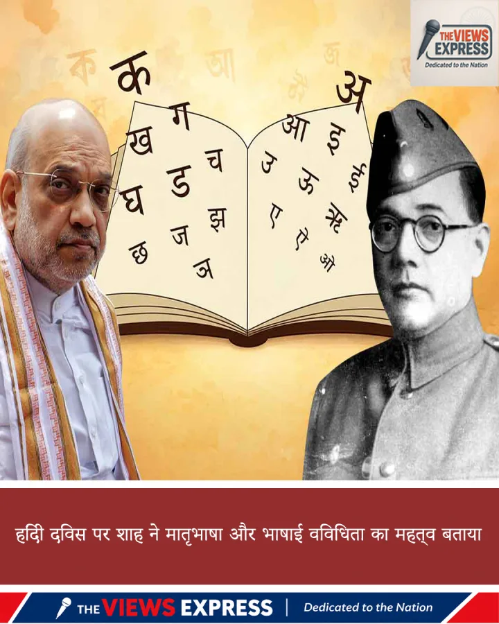 हिंदी दिवस पर अमित शाह का संदेश, मातृभाषा के सम्मान संग भाषाई विविधता पर जोर