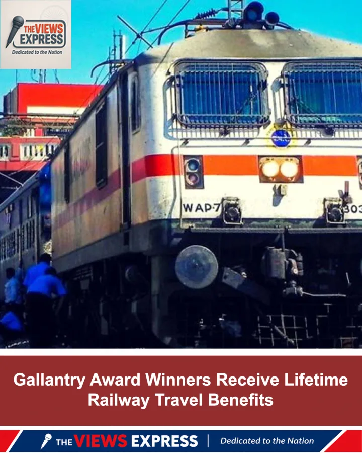 Gallantry Award Recipients Get Lifetime Free Train Travel Benefits Across India